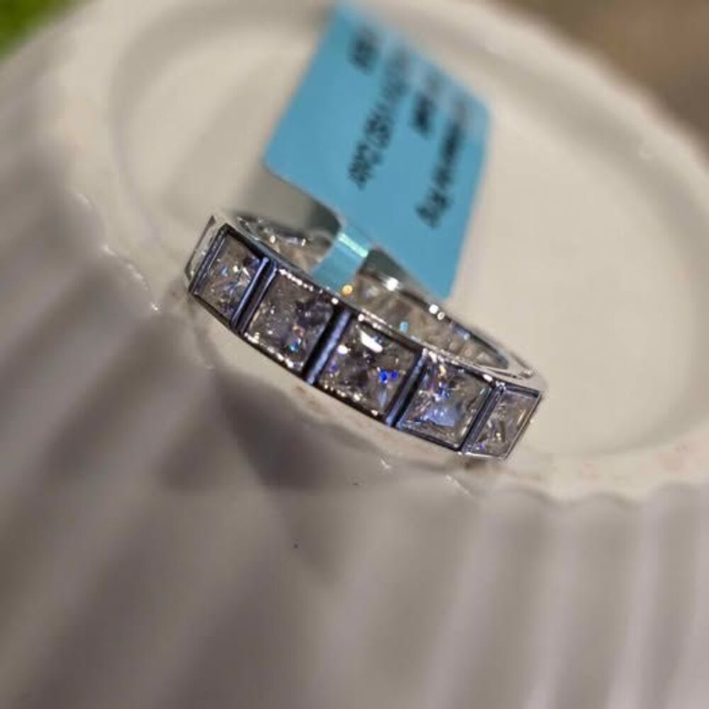 Moissanite Eternity Ring Size 6